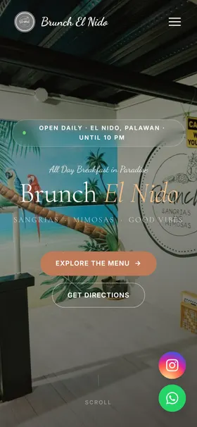The same site on a phone
