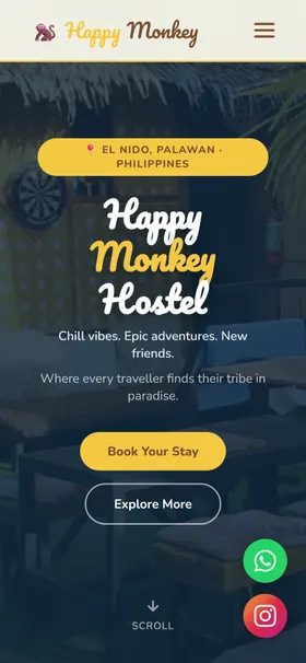 The same site on a phone