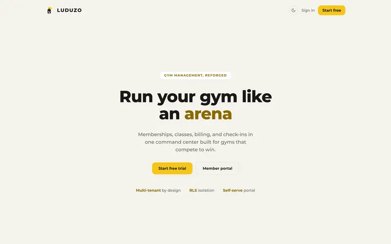 The Luduzo website on a desktop screen