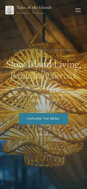 The same site on a phone