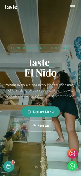 The same site on a phone
