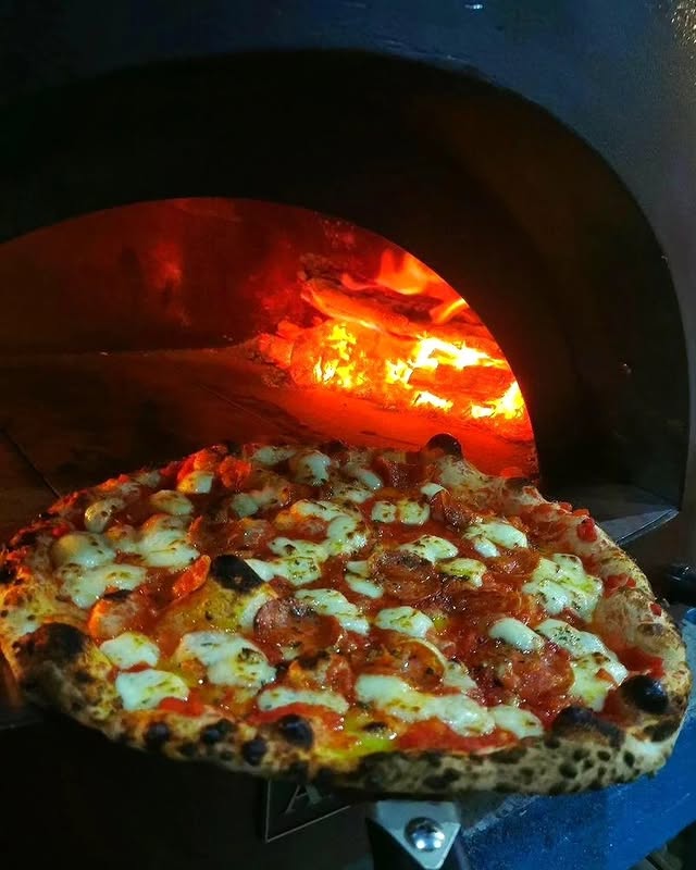 Wood-fired pizza