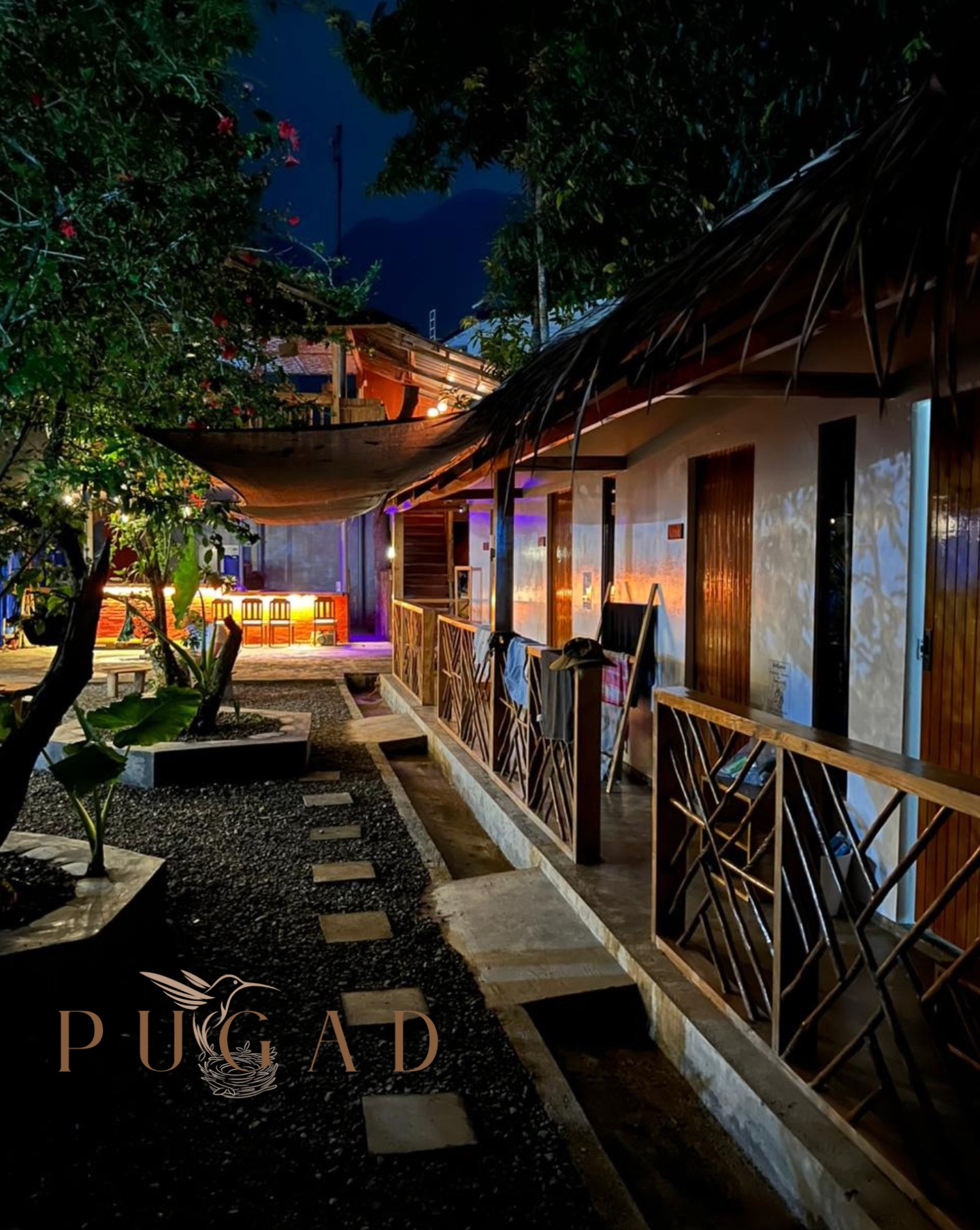 Pugad Hostel at night
