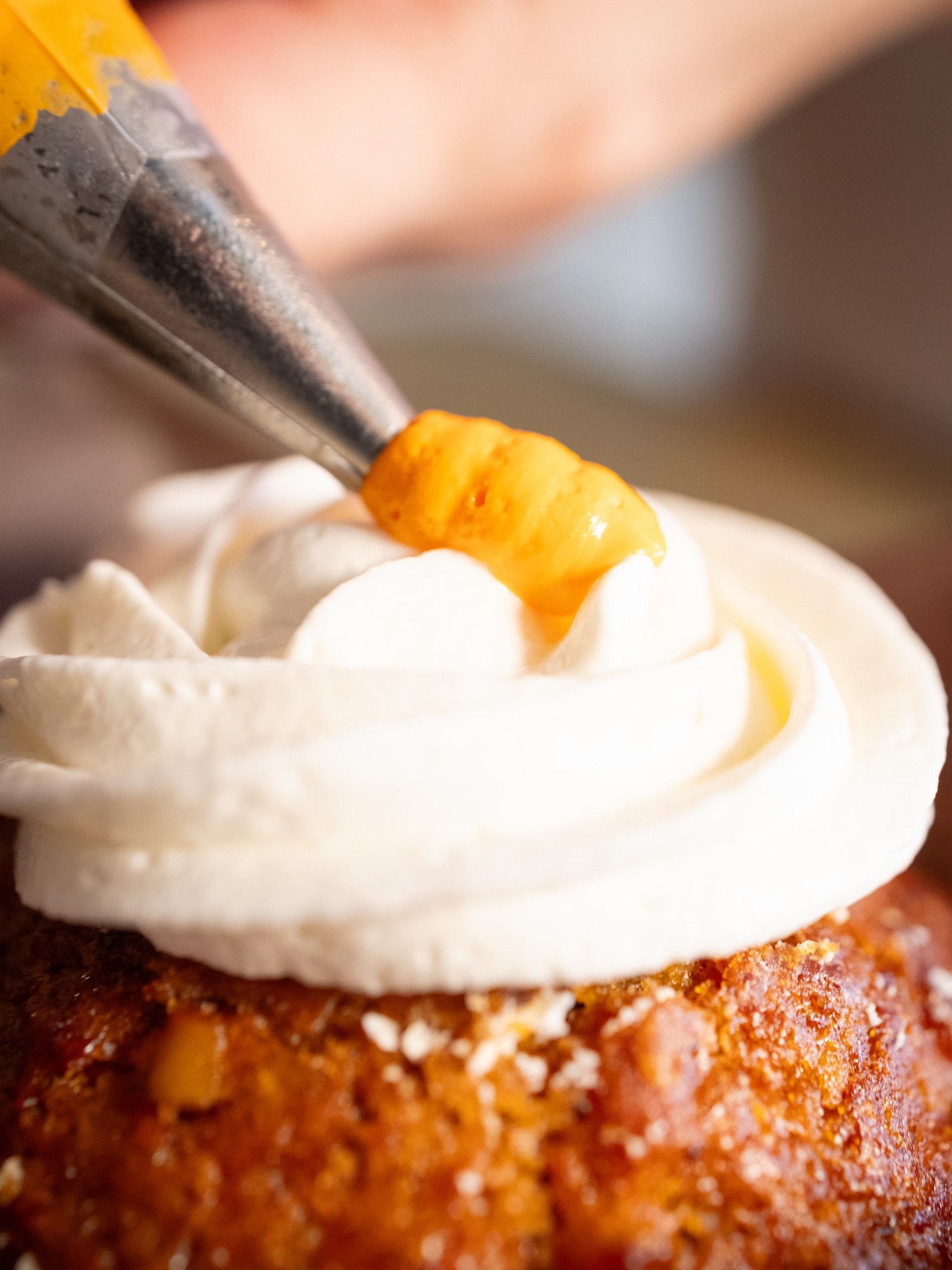 Cupcake frosting detail